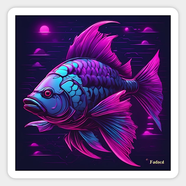 into the world of furious fish Magnet by animegirlnft